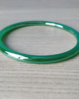 Braccialetto a cerchio verde smeraldo