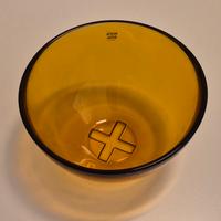 Ciotola design in vetro  Bruk originale Kosta Boda