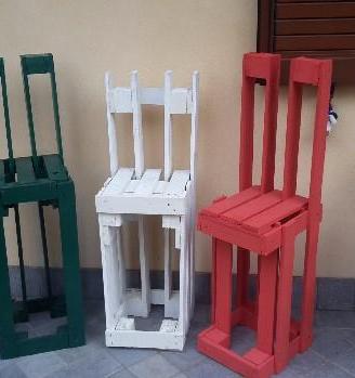 Sgabelli in pallet
