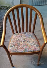 poltrona a pozzetto vintage