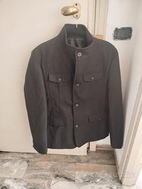Giacca nera XL con collo alla coreana