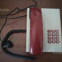 Telefono SIP anni '90 "Face Standard" Rosso Avorio