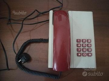 Telefono SIP anni '90 "Face Standard" Rosso Avorio