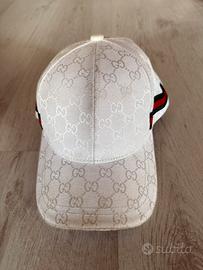 Cappellino gucci bianco