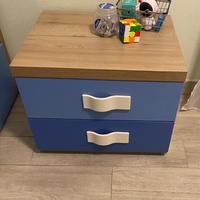 Cameretta a ponte con scrivania