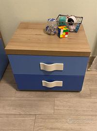 Cameretta a ponte con scrivania