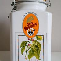 Barattolo pubblicitario Caffe' Vergnano. Ceramica,
