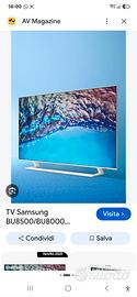 samsung crystal UHT 4K  smart 50 pollici 