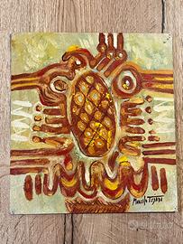 Dipinto ad olio su cartoncino 2