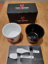 Set 2 coppette gelato e cucchiaini  CUORESPRESSO 