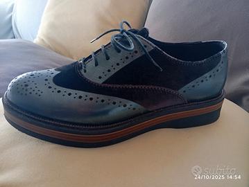 Scarpa Donna PEPEROSA Brogue/Francesina in Pelle e