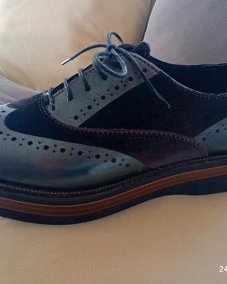 Scarpa Donna PEPEROSA Brogue/Francesina in Pelle e