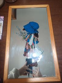 Specchio vintage Sarakay anni 80