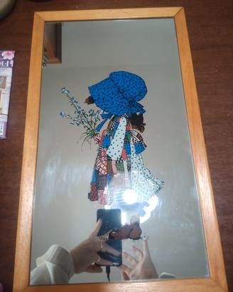 Specchio vintage Sarakay anni 80