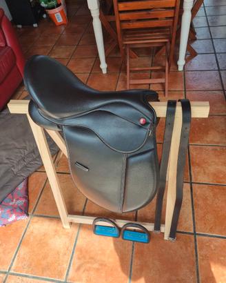 Sella equitazione  monta inglese misura 16,5