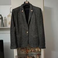 Giacca donna Zara Basic colore grigio taglia M
