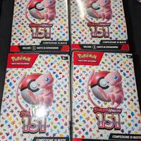 4 pezzi Bundle da 6 buste Pokémon 151 italiani