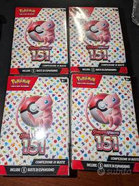 4 pezzi Bundle da 6 buste Pokémon 151 italiani