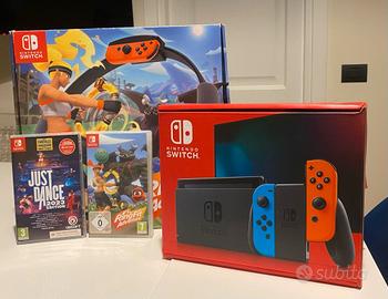 Nintendo Switch + RingFit adventure (gioco e acces