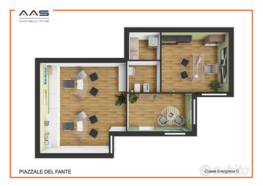 Luminoso ufficio - viale del Fante