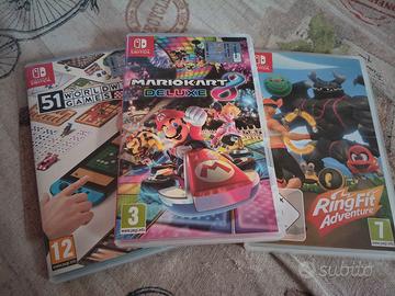 Switch 1 con giochi , forse 4 , e accessori