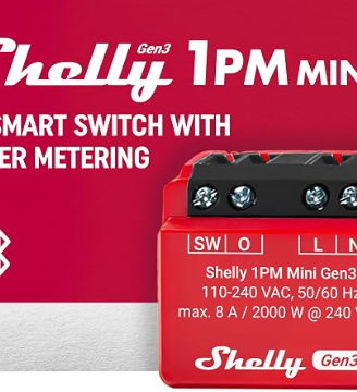 Shelly 1PM Mini Gen3  interruttore smart Wi-Fi