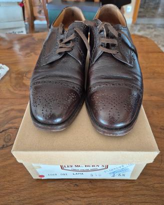 Scarpe in cuoio marrone anni 80-90 taglia 40 e 1/2