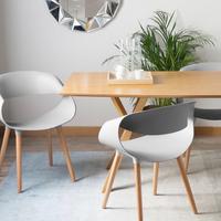 Coppia sedie mod. Charlotte grigie