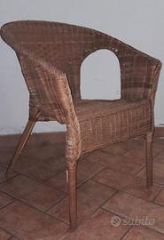 Poltroncina in vimini