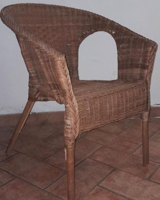 Poltroncina in vimini