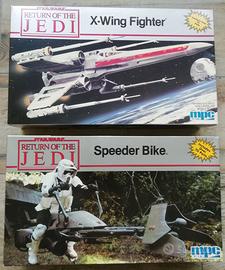 STAR WARS MODELLINI SPEEDER BIKE E X-WING FIGHTER