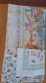 Lenzuola vintage 1 piazza "The Flintstones"