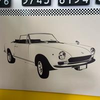 Quadri auto 500f e 124 spider fiat