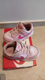 nike dunk low bambina 23.5 rosa/fucsia 