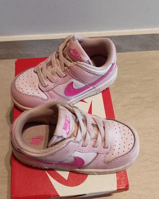 nike dunk low bambina 23.5 rosa/fucsia 