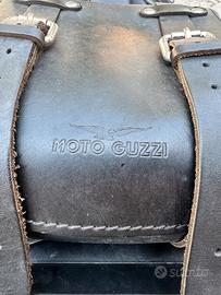 Borsa da baule in pelle Moto Guzzi