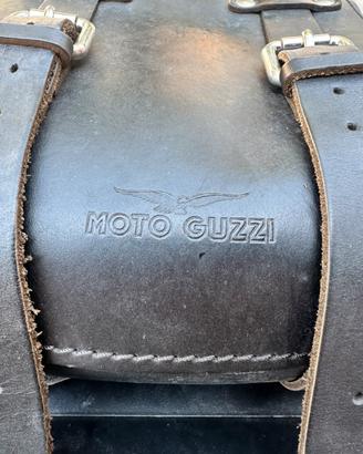 Borsa da baule in pelle Moto Guzzi