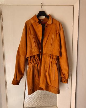 giubbino invernale d  vintage camoscio 