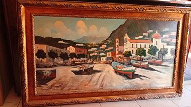 Quadro olio su tela F.scampotti 3509982635