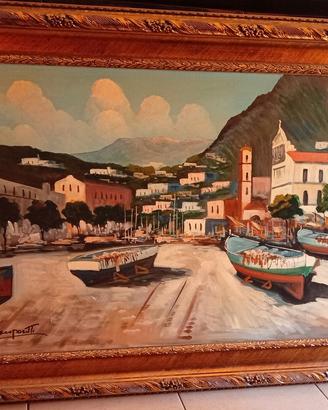 Quadro olio su tela F.scampotti 3509982635