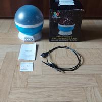 Lampada proiettore rotante stelle e luna 