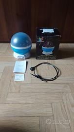 Lampada proiettore rotante stelle e luna 