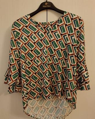 Blusa fantasia manica 3/4