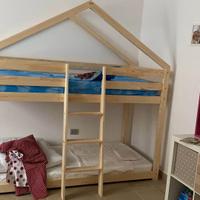 Letto a castello in legno