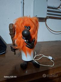 lampada vintage "uomo delle caverne " anni 70