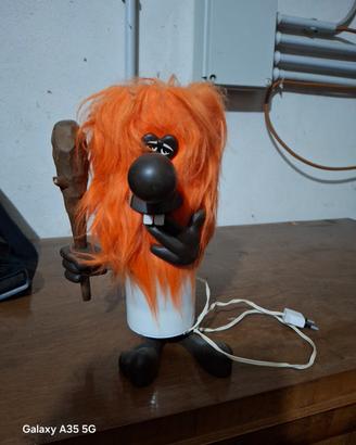 lampada vintage "uomo delle caverne " anni 70