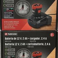 2 Batterie Parkside da 12v 2ah 