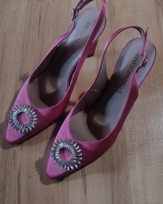 Scarpe Rinascimento Rosa con Gioiello Eleganti