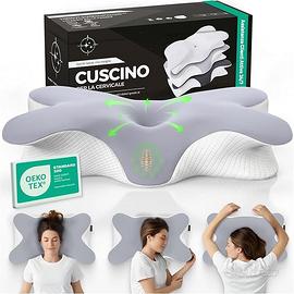 CERVICALFLEX Cuscino Cervicale per Dormire in Memo