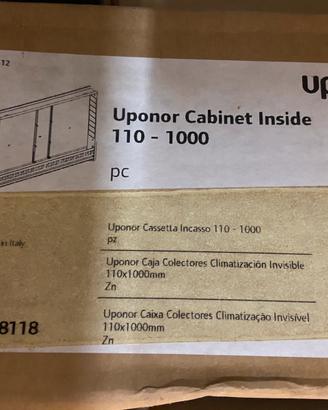 Uponor cassetta incasso e coperchio